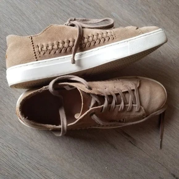TOMS Lennox Sneakers Tan Suede Size 8.5 - Picture 3 of 9